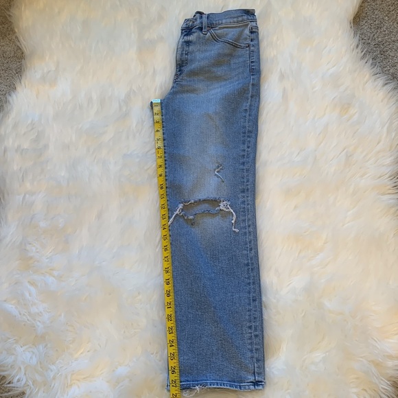 Express Straight Ankle High Rise Jeans - Picture 9 of 16